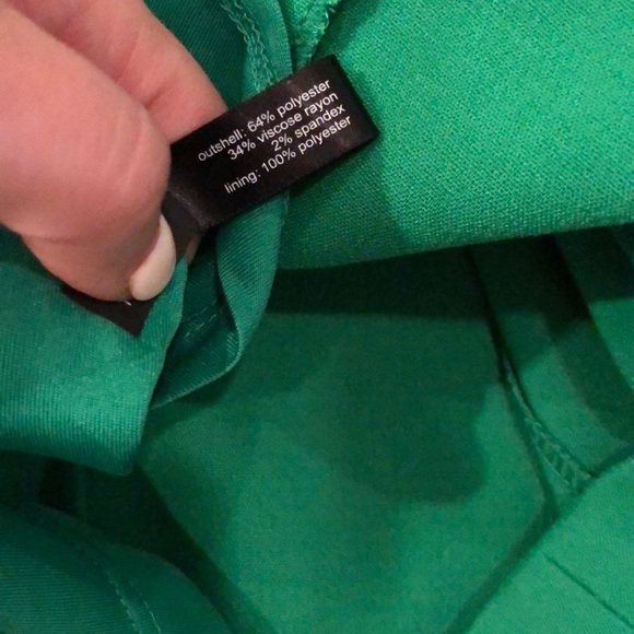 The Limited green fit and flare dress size 2 - Picture 5 of 7